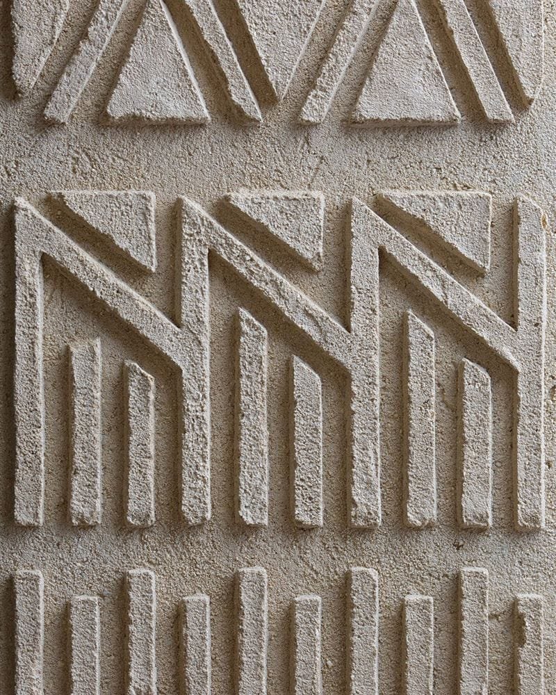 Clayworks anaglyptic demi rustic custom colour clay plaster sample swatch