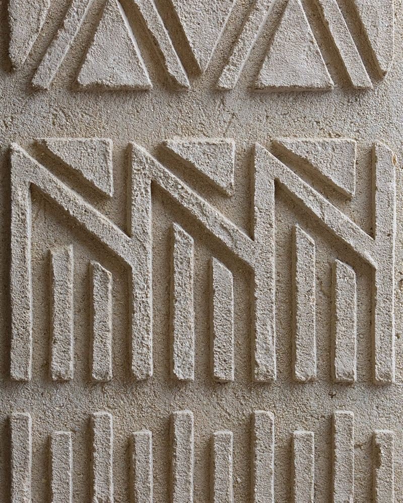 Clayworks anaglyptic demi rustic custom colour clay plaster sample swatch