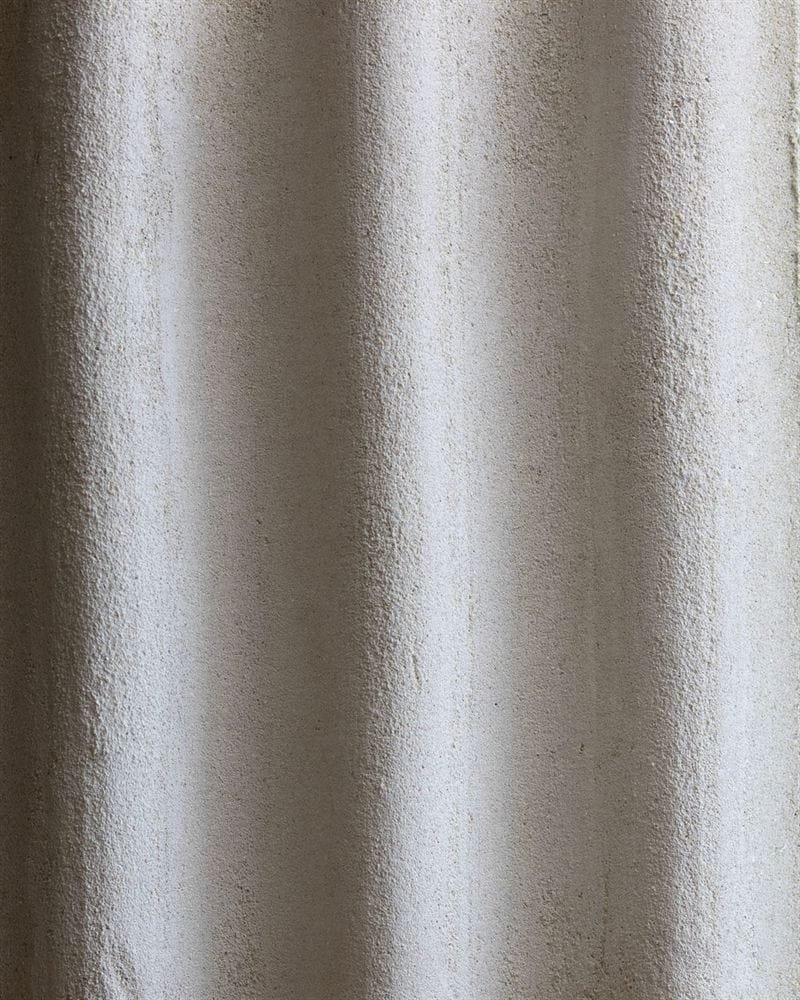 Clayworks corrugated custom white clay plaster sample swatch