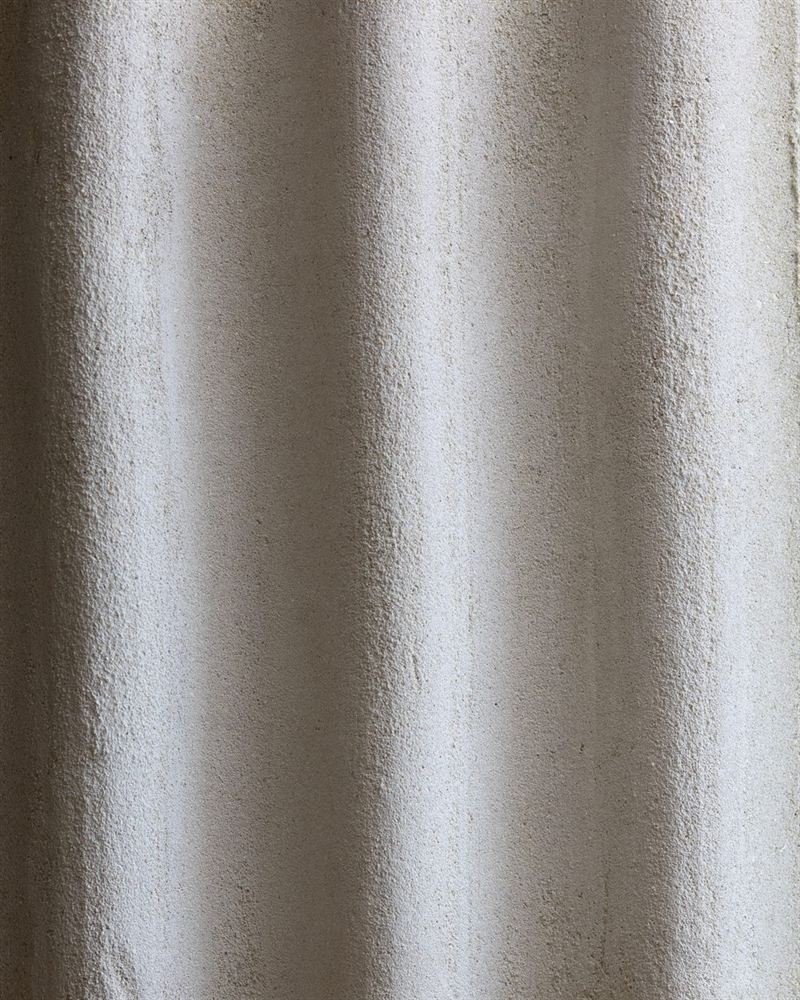 Clayworks corrugated custom white clay plaster sample swatch