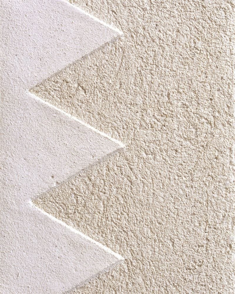 Clayworks hand carved smooth on rustic white whi 07 clay plaster sample swatch