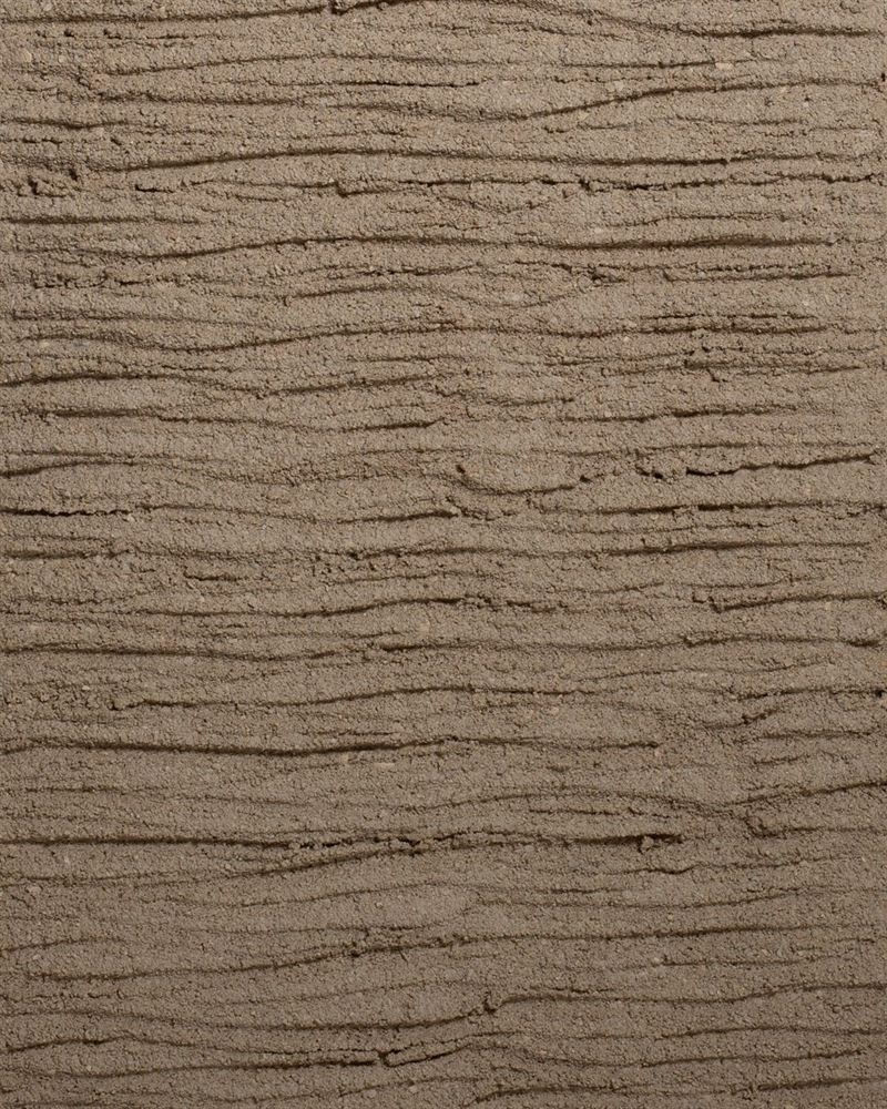 Clayworks raked rustic custom colour clay plaster sample swatch