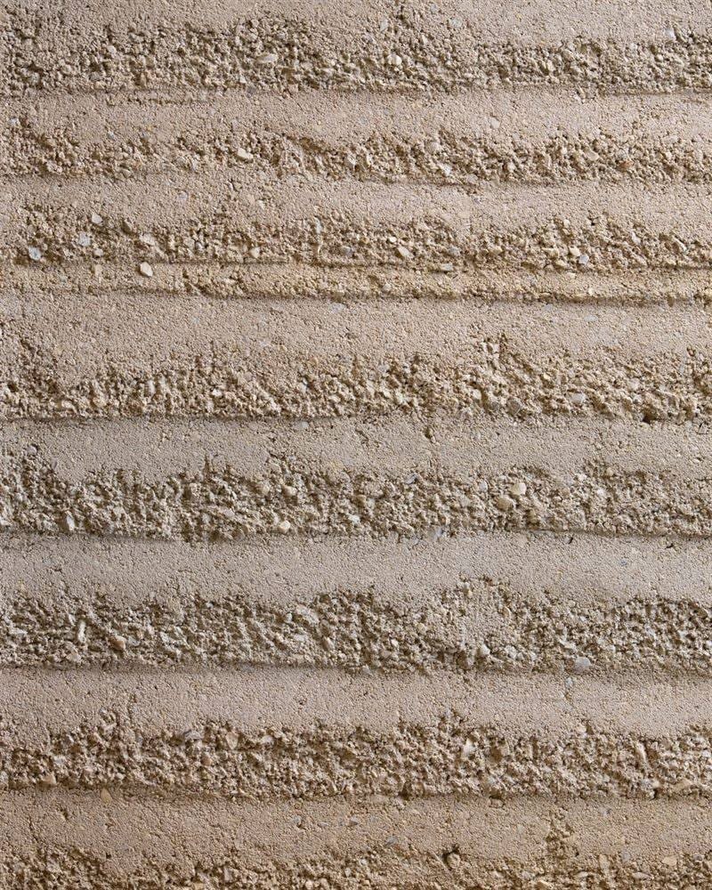 Clayworks rammed earth finish texture 04 clay plaster sample swatch