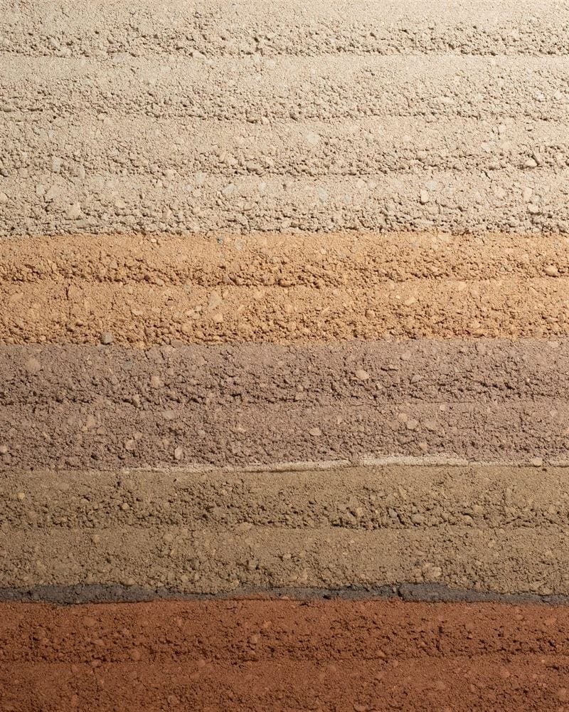 Clayworks rammed earth finish texture 09 clay plaster sample swatch