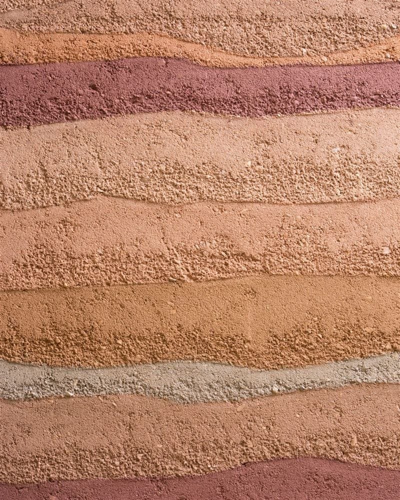 Clayworks rammed earth finish texture 14 clay plaster sample swatch